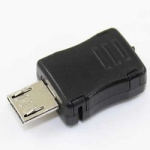 Штекер на кабель MA-006 microUSB черный тип A