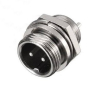 Микрофонный разъем GX12-2 вилка на корпус 2pin