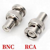 Вилка переходник с BNC на RCA высокочастотная