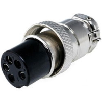 Микрофонный разъем GX16 (MIC 325 F) розетка на кабель 5pin