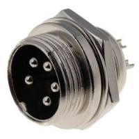 Микрофонный разъем GX16 вилка на блок (MIC 335) 5pin