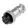 Микрофонный разъем GX16 розетка на кабель 6pin