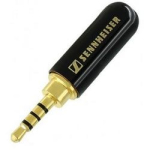 Штекер на кабель Sennheiser 4-pin 3.5мм Чорний