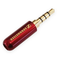 Штекер на кабель Sennheiser 4-pin 3.5мм Бордовий