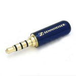 Штекер на кабель Sennheiser 4-pin 3.5мм Синій
