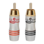 Штекеры RCA GOLD SNAKE на кабель (пара)