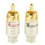 Штекеры RCA GOLD SNAKE на кабель (пара)