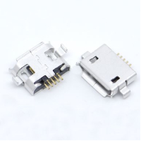 Гнездо micro USB 5pin для монтажа в отверстия на плате
