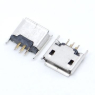 Гніздо Micro USB 5pin контакти 2 ряди край вигнутий