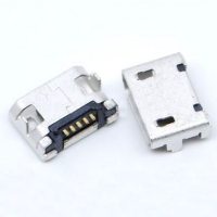 Гнездо micro USB 5pin на плату с двумя отверстиями