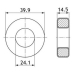 Сердечник кольцо T157-52 распыленное железо μ=75