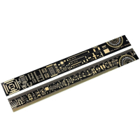 Линейка радиолюбителя 25 см PCB ruler с размерами электронных компонентов